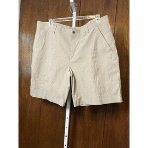 Columbia Omni Shield Advanced Repellency Shorts Mens Blue 42 X 10 Tan